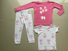 Gap Baby Girls Pyjamas Set Long Short Tops Trousers 2 Years 18 - 24 M Elephant