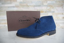 Church's EU 42 UK 8 Ankle Boots SAHARA Crepe Blue New Former RRP 870 €