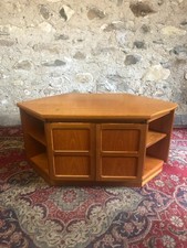 NATHAN SQUARES TEAK TV CABINET