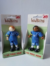 Budkins By Le Toy Van Wooden Football Figures Nos 10 & 26 With Boxes