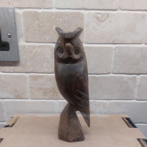 Vintage owl wooden hand - vintage,