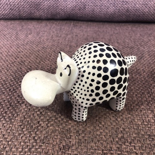 Hippo soapstone hand - hippo, hand-carved