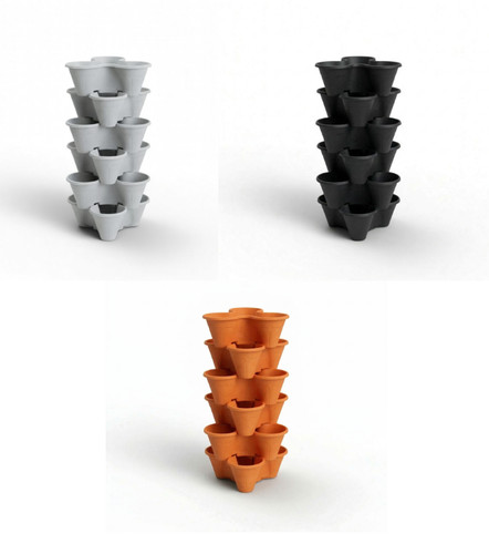 Strawberry planter trio - ,