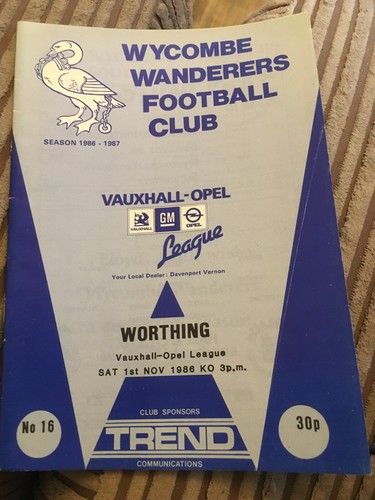 Wycombe wanderers worthing - wycombe,