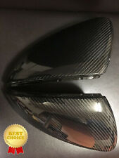Pair Carbon Fibre Rearview Mirror Cover For VW GOLF 7 MK7 MK7.5 GTI R GTE GTD UK
