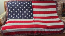 American flag throw blanket - american,