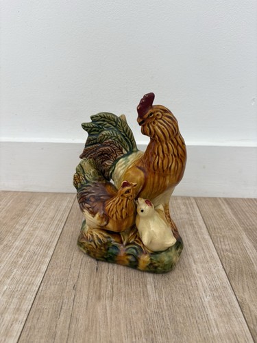 Vintage ceramic rooster - vintage, hen