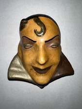 An Art Deco plaster face mask
