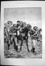 Original Old Antique Print