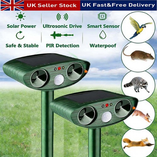 Ultrasonic solar cat dog - 2x,