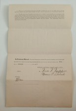 Maurice Schick, SIGNED 1919 Chicago Cubs Contract (Died 1979) w/Fred Mitchell