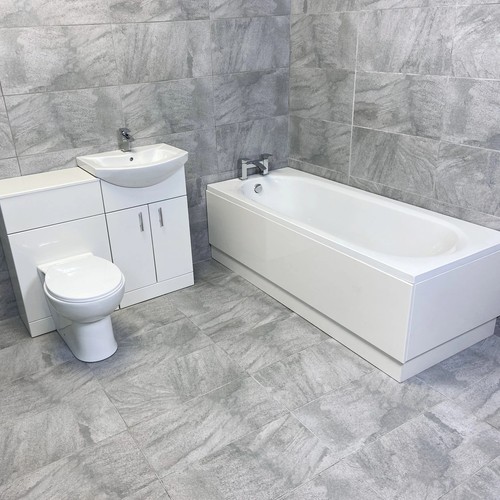 White gloss bathroom vanity - gloss,