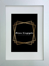 Picture Frames With White Mount Photo Poster Frame Art A1 A2 A3 A4 A5 Black Oak