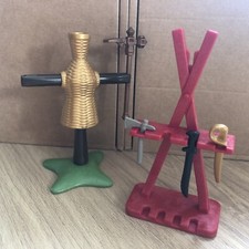 Playmobil Weapons Storage Training Dummy Sword Axe Club History Castle Spares 00