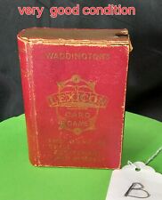 Waddingtons Lexicon Card Game in original Box - Vintage VGC - Complete 1935 VGC