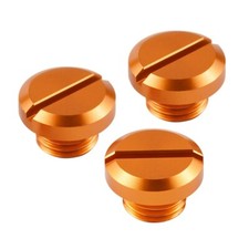KTM DUKE 125 200 390 790 Mirror Blanking Plugs ORANGE