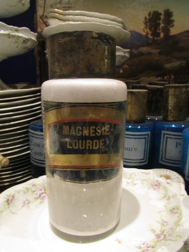Old large glass pharmacy - large,