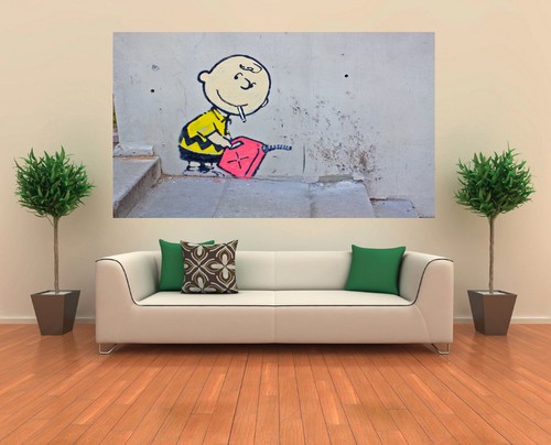 Banksy bad boy - boy, brown