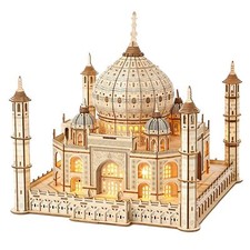 3D Wooden Puzzle for Adults Taj Mahal Wooden Architectural Model India Souvenir...