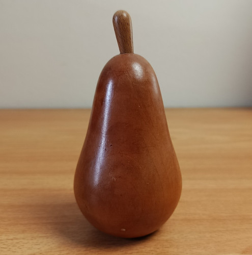 Vintage mcm pear ornament 12cm - vintage,