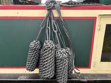 6 x LARGE BLACK ROPE SIDE