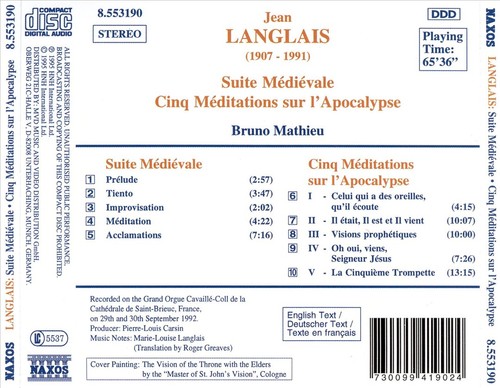 Jean langlais suite - jean, langlais: