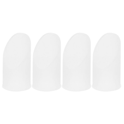4pcs transparent silicone - transparent,