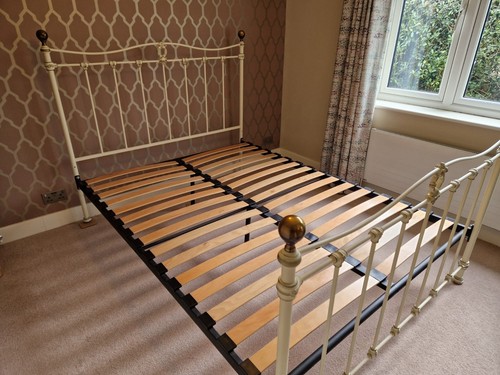 Iron bedstead cream and - bedstead,