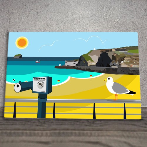 Portreath tile plaque sign - portreath,