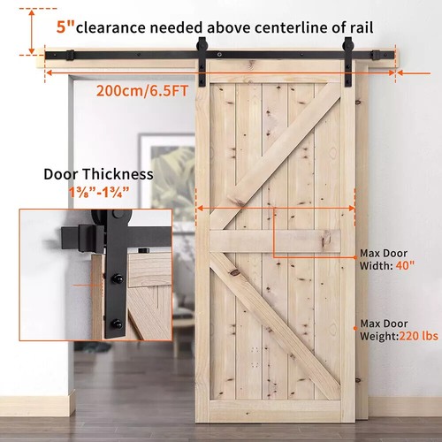 Sliding barn door hardware kit - hardware,