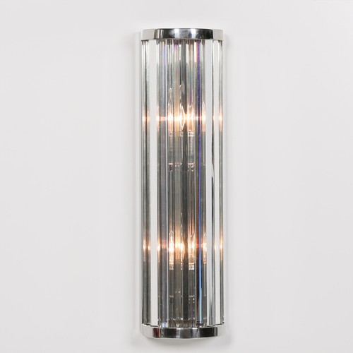 Art deco chrome finish fluted - art,