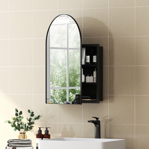 Homcom bathroom mirror cabinet - homcom,