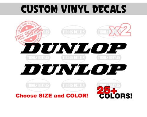 Dunlop decals - dunlop,
