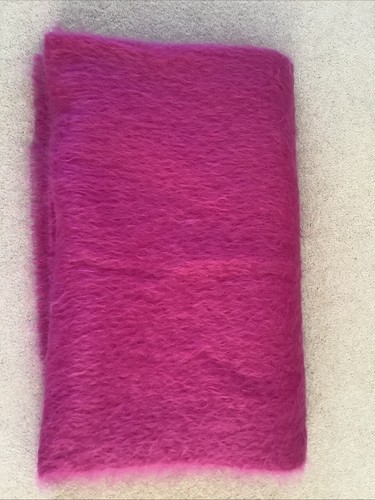 Mohair pink throw - pink,