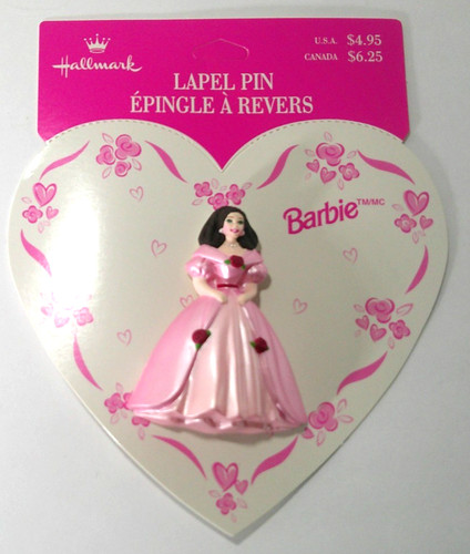 Vintage barbie love themed pin - vintage,