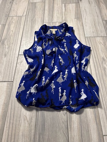 Whimsical tank blouse neck tie - tank,