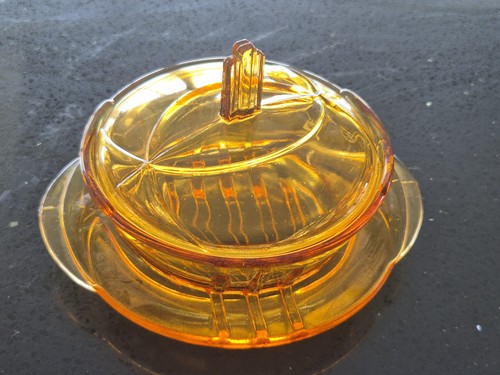 Art deco stolzle amber - stolzle,