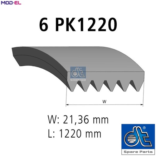 Vribbed belt 81015 for 13 - vribbed,