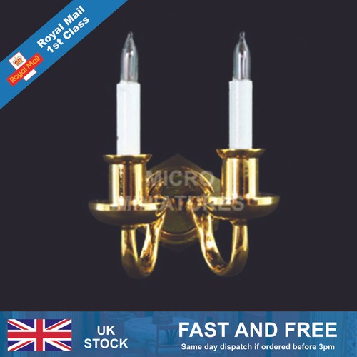 Dolls house double candle wall - candle,