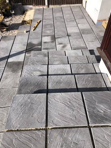 Concrete patio paving - concrete,