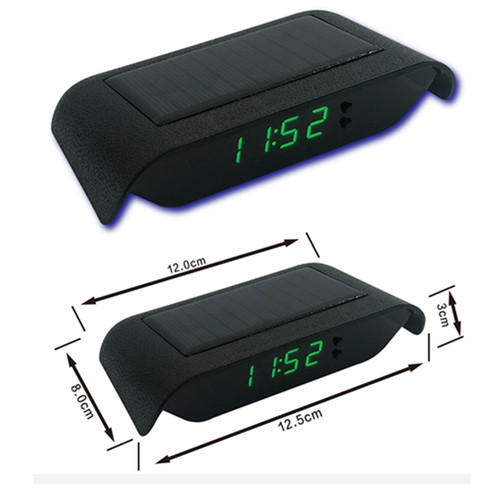 Solar car clock time auto - clock,