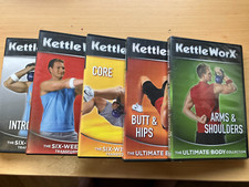 5 Kettleworx Bodybuilding DVDs (1 new sealed) SIx Week Body