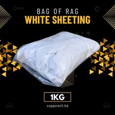 1kg Bag White Sheeting Lint-Free Hotel-Grade Cotton Cleaning Rags Wiping Cloths