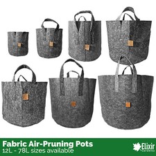 Fabric Plant Pot Pouch Breathable Potato Tomato Grow Bag Hydroponics | 12L - 78L