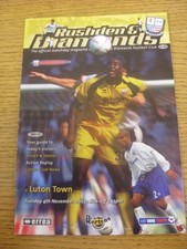 04/11/2003 Rushden and Diamonds v Luton Town [LDV Vans Trophy] .  Thanks for vie