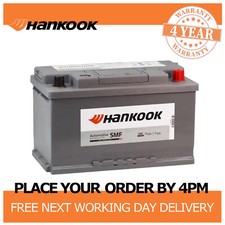 12V Car Battery 115 Type, Hankook 80Ah 640CCA Sealed Calcium - 315 x 174 x 190mm