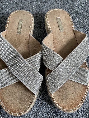 Diamante flat sandals - diamante,