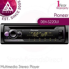 Pioneer DEH-S220UI Single Din Car MultiMedia Player│Aux│Bluetooth│USB│Flac