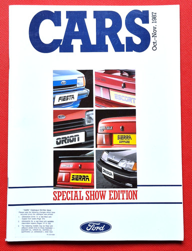 1987 ford cars brochure inc - cars,