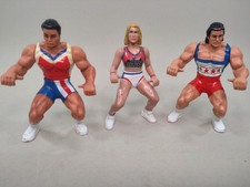 Vintage Gladiators Figures x 3 Nitro Turbo